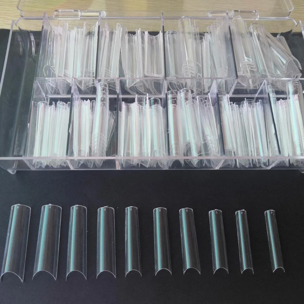 Hot sale  New popular c curve extra long xxxl square straight clear nail tips products