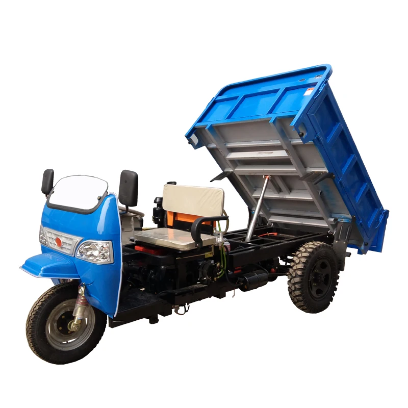 2 tons diesel engine agricultural dump tricycle with self-dumping carrier