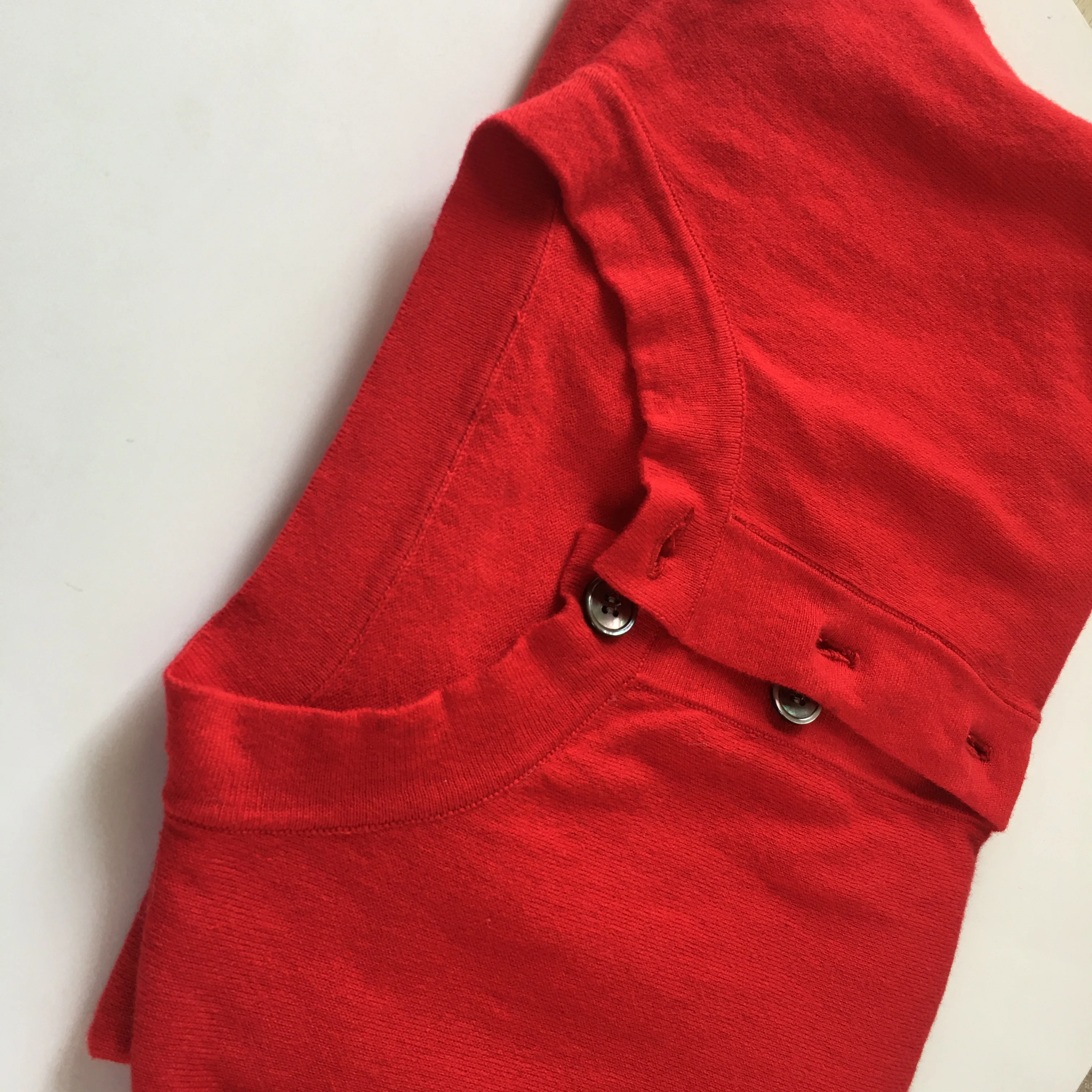 Chinese OEM  wholesale cotton knitting mock neck middle collar button T shirt Henley Tee.
