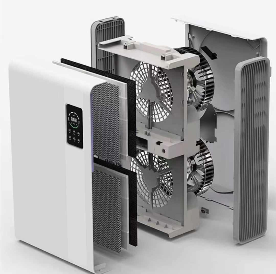 NEW Wall Mounted Air Purifier for Home Large Room, Dual HEPA Filters, Tuya WiFi App Control