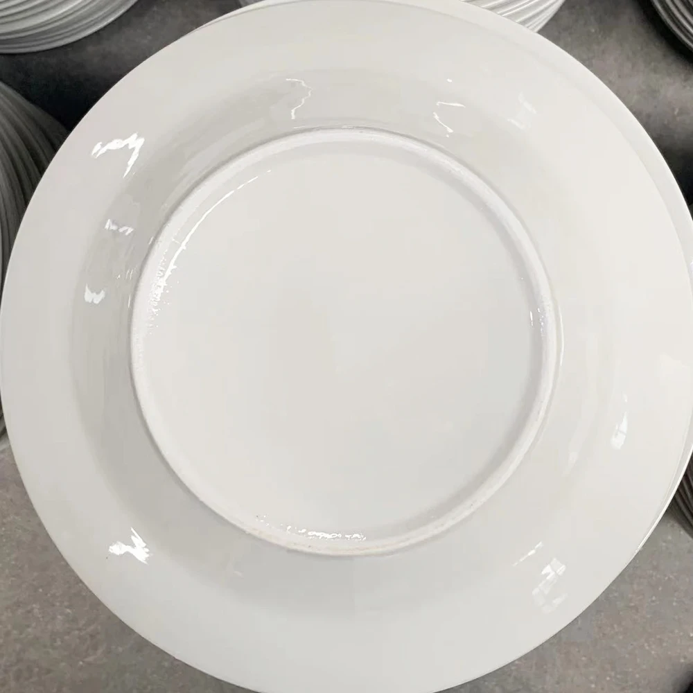Hot Selling Soup Plate Ceramic Printing Plate Dessert Plate Fine Porcelain Dinner Set