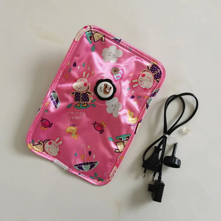 cheap low price pain relief keep warm pillow shape rechargeable thermal heating electric hot water bag