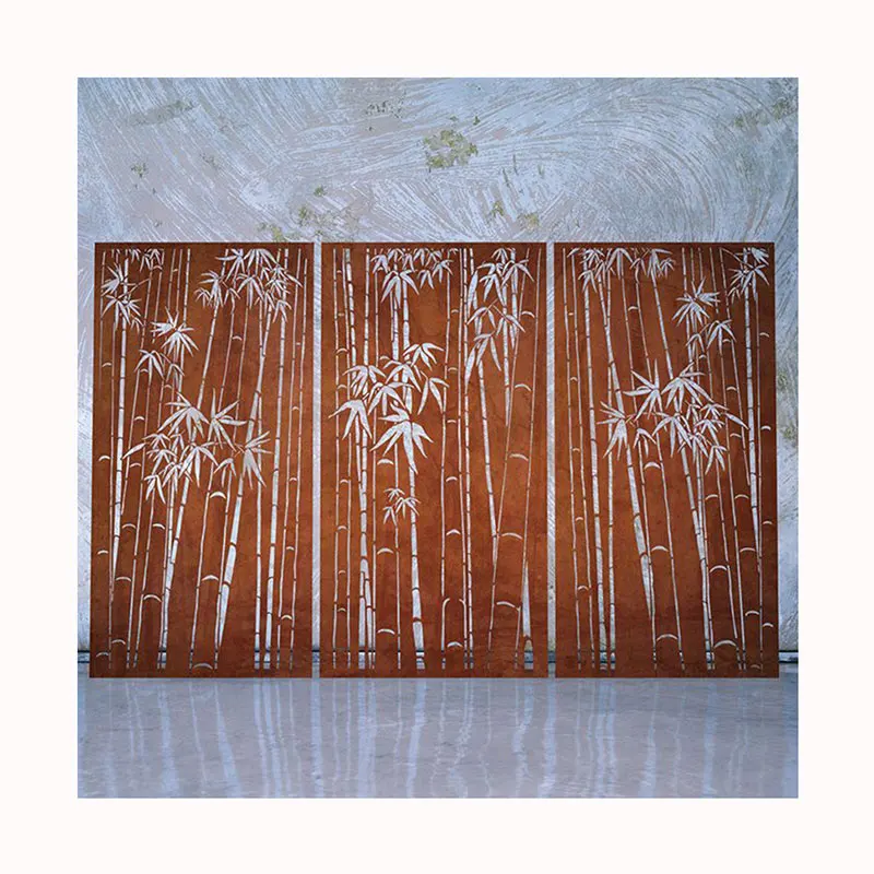 Laser Cutting  Corten Steel Rusty Sheet Corten Steel Perforated Sheets For Building Wall Panels