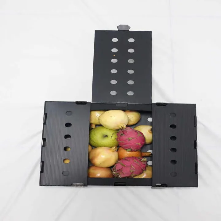 Оптовая продажа многоразовые штабелируемые полипропиленовые полые гофрированные пластиковые Полиэтиленовые упаковочные коробки для хранения фруктов и овощей