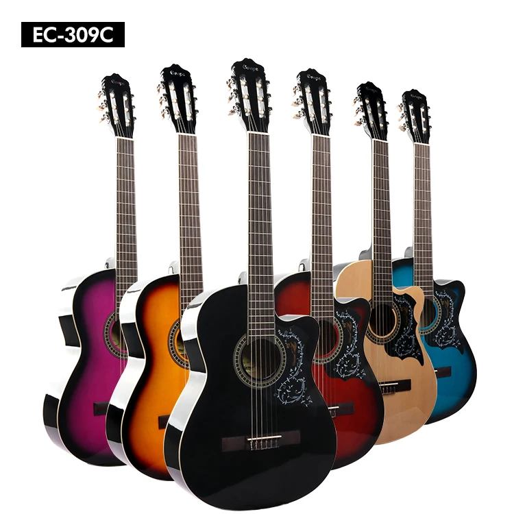 cheapest Cutway Nylon guitar quality beginner classical guitar