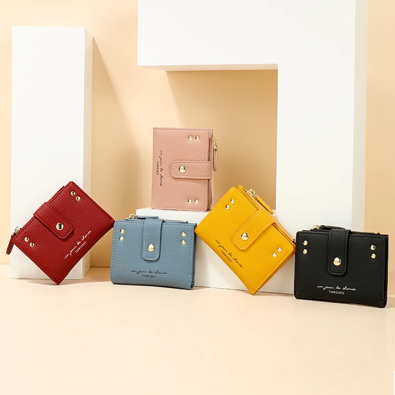 Taomicmic Rivet purses and handbags Multi-functional wallets for women fashionable