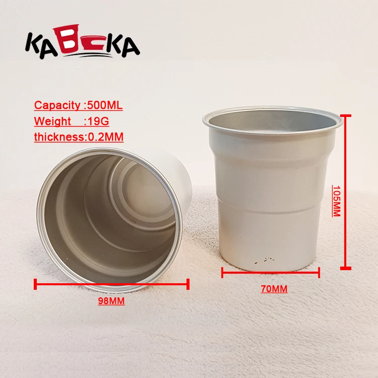 Environmental Protection Reusable Disposable Recyclable Aluminum Cup Outdoor Camping Party Mug Cold Drink Beer Coke Cups