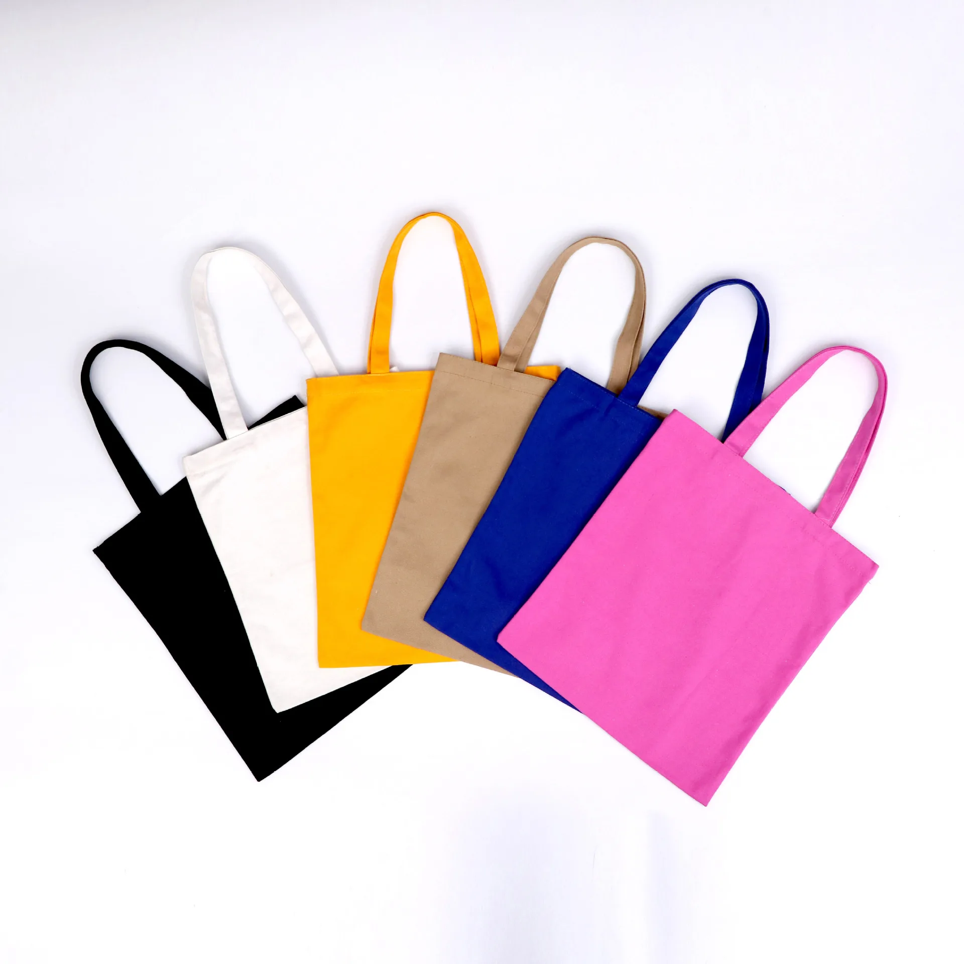 
Wholesale Eco Packaging Tote Shopping fashion custom tote bags no minimum blank cotton tote bags 