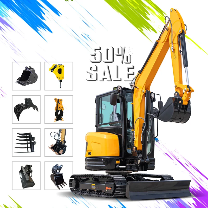 1 Ton micro Excavator Mini Gigger New Hydraulic usd Excavators Prices for Sale