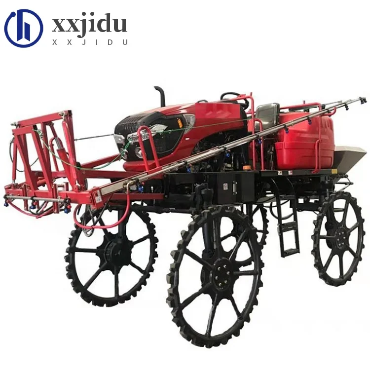 Self propelled four rounds of agricultural sprayer for rice and dry land sale withCE