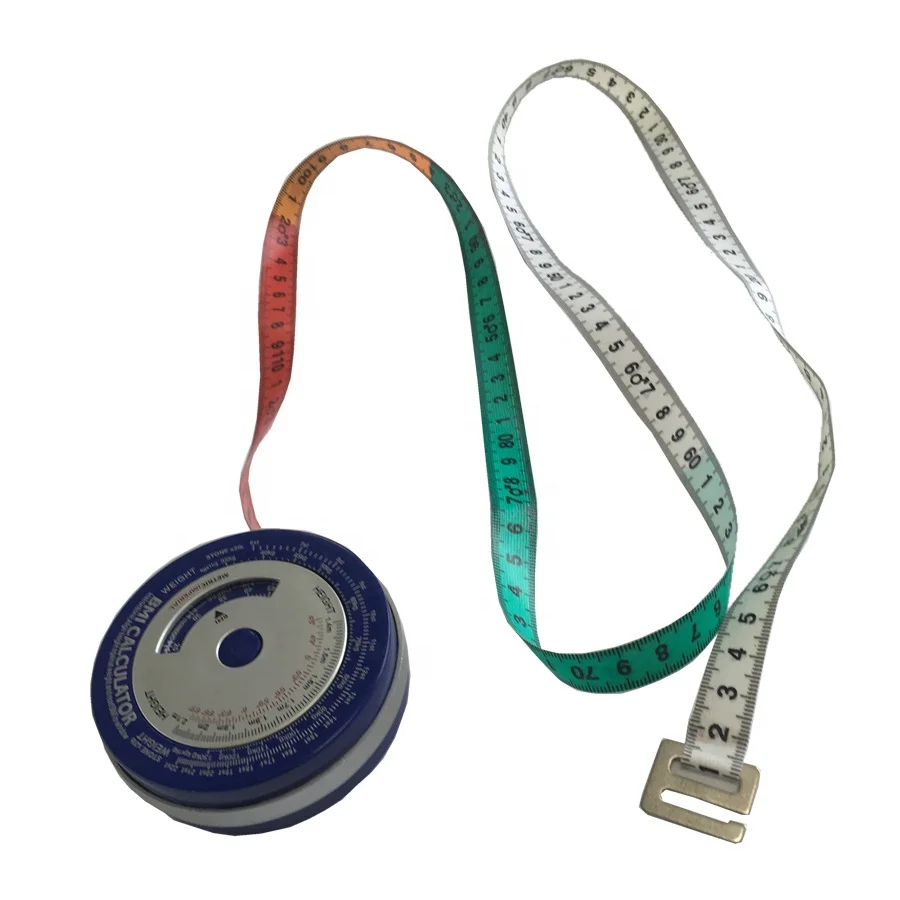 Fitness products body measure BMI aluminium tape measurement 150cm