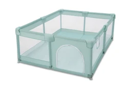 Детский манеж с воротами, складной защитный забор, большой квадратный портативный сетчатый манеж для детей, кровать, заборы для малышей, домашняя игровая ручка, двор