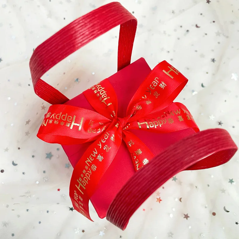 Portable Red Green Paper Packing Xmas Packaging Christmas Box