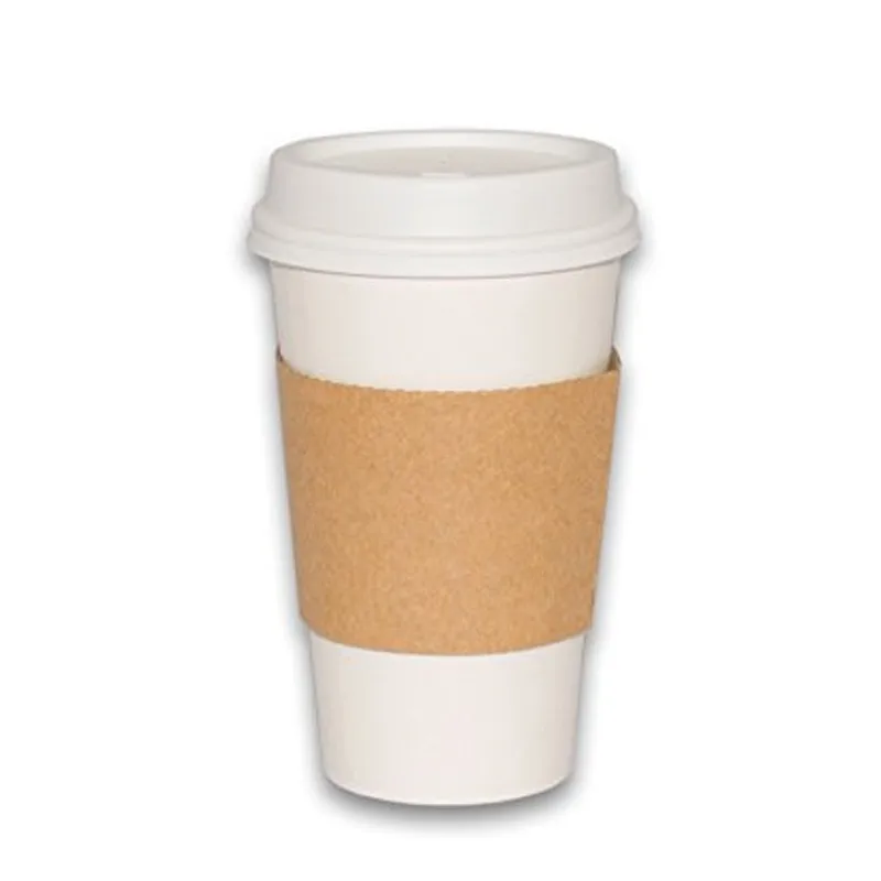 Hot Sale Paper Sleeve For Paper Cups Custom Sleeve With Logo cup with lid