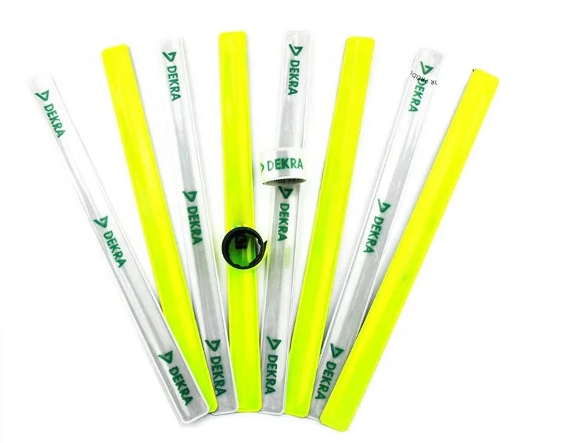 Hotsales Shaped Reflective Snap Band, Reflective Slap Wrap CE EN13356