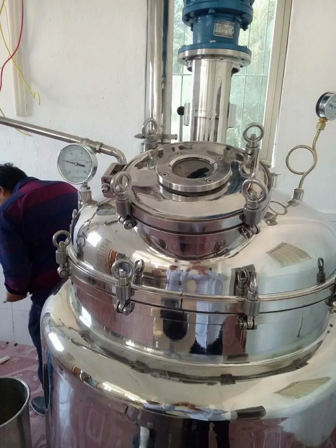 
Best Price of ASME Certificated small lab emulsifier mixer/ high shear emulsifier 