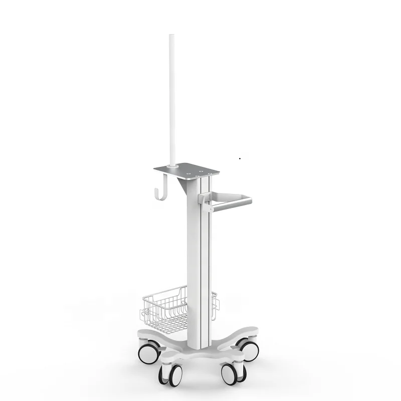 stainless steel aluminum trolly for machine medical pc mobile workstation medical trolley