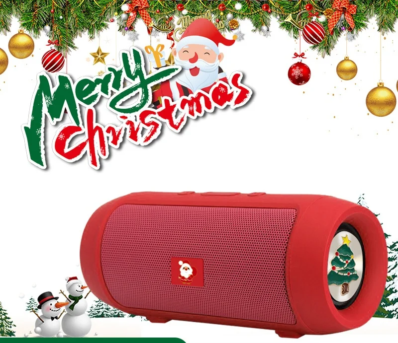 LED Lantern bluetooth speaker double speaker outdoor portable subwoofer home wireless radio small mini speaker for Christmas
