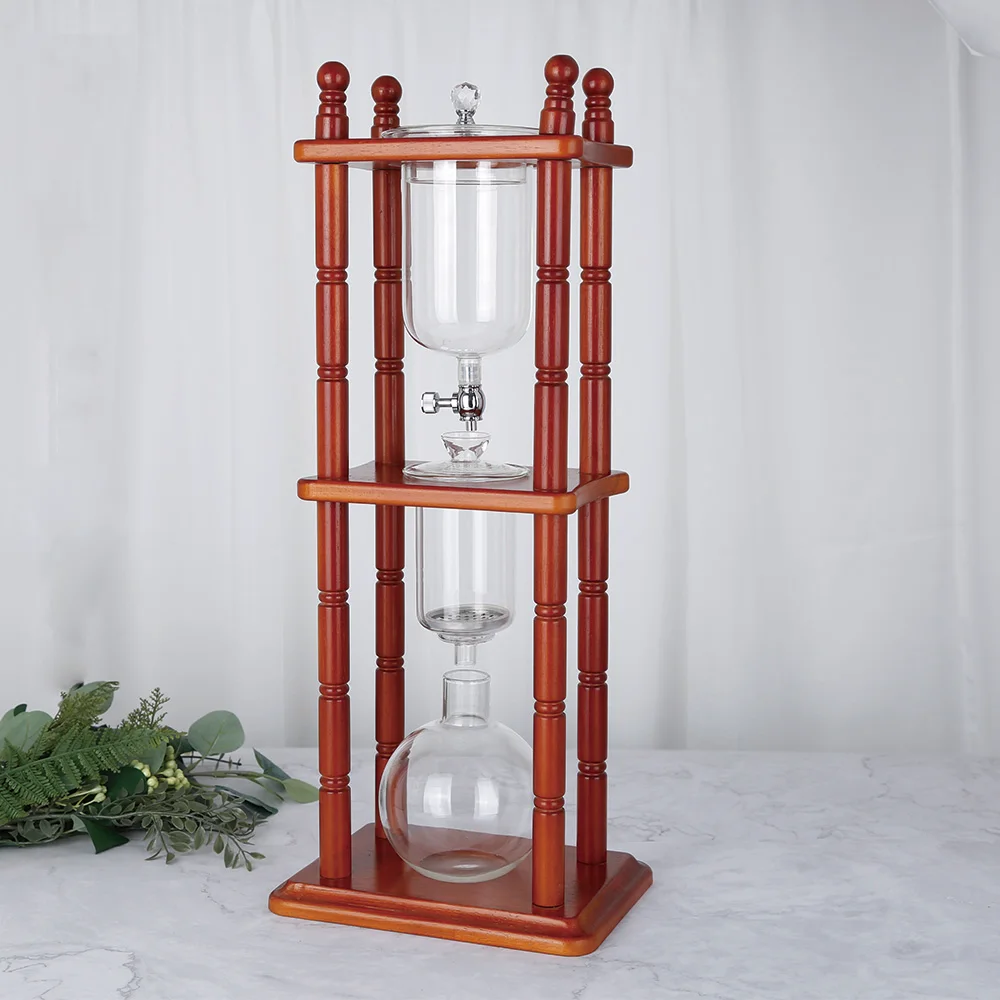 Well design handmade high borosilicate glass cold brew drip coffee maker cold drip coffee maker