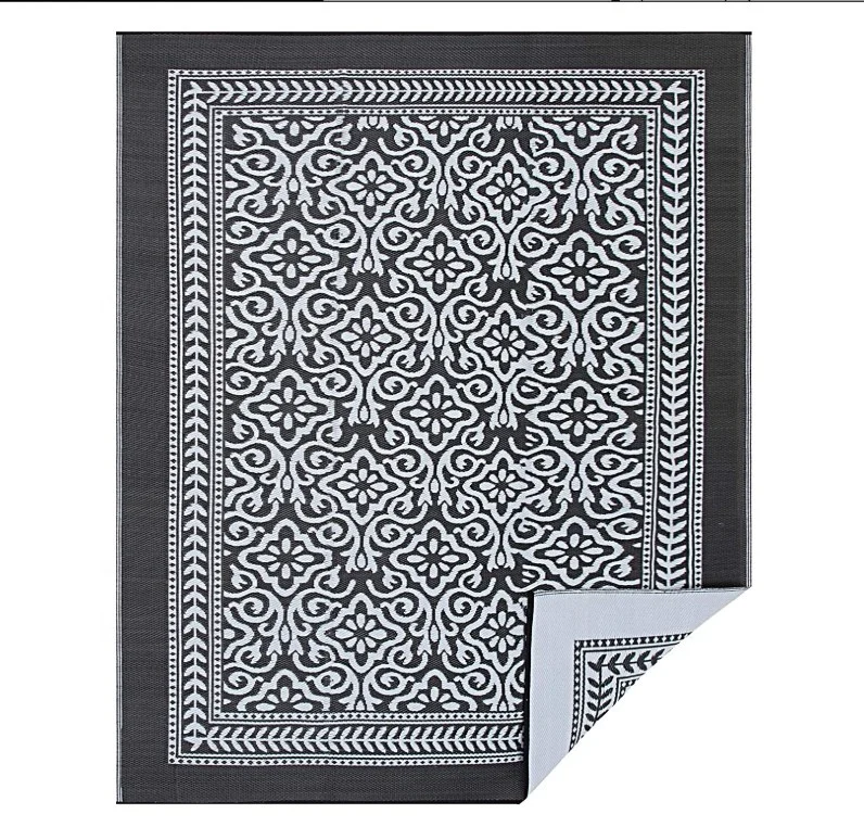 Открытый патио 200x300 пластиковый ковер ковры черный