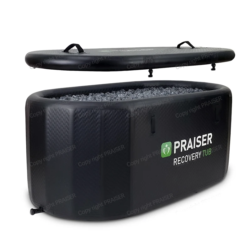 Inflatable Tub Blue Filter Blow Up Ice Bath 1 2 Person Cold Plunge With Chiller