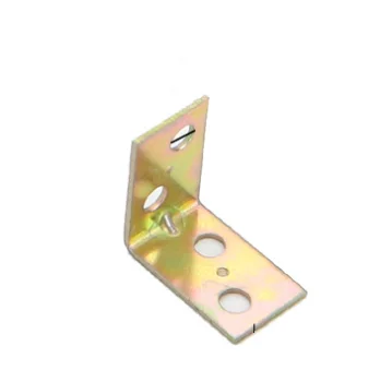 Manufacturers Supply Thickened Yellow Color 90 Degrees Straight Angle Angle Code L-bracket Furniture Fixer Hardware Accessories