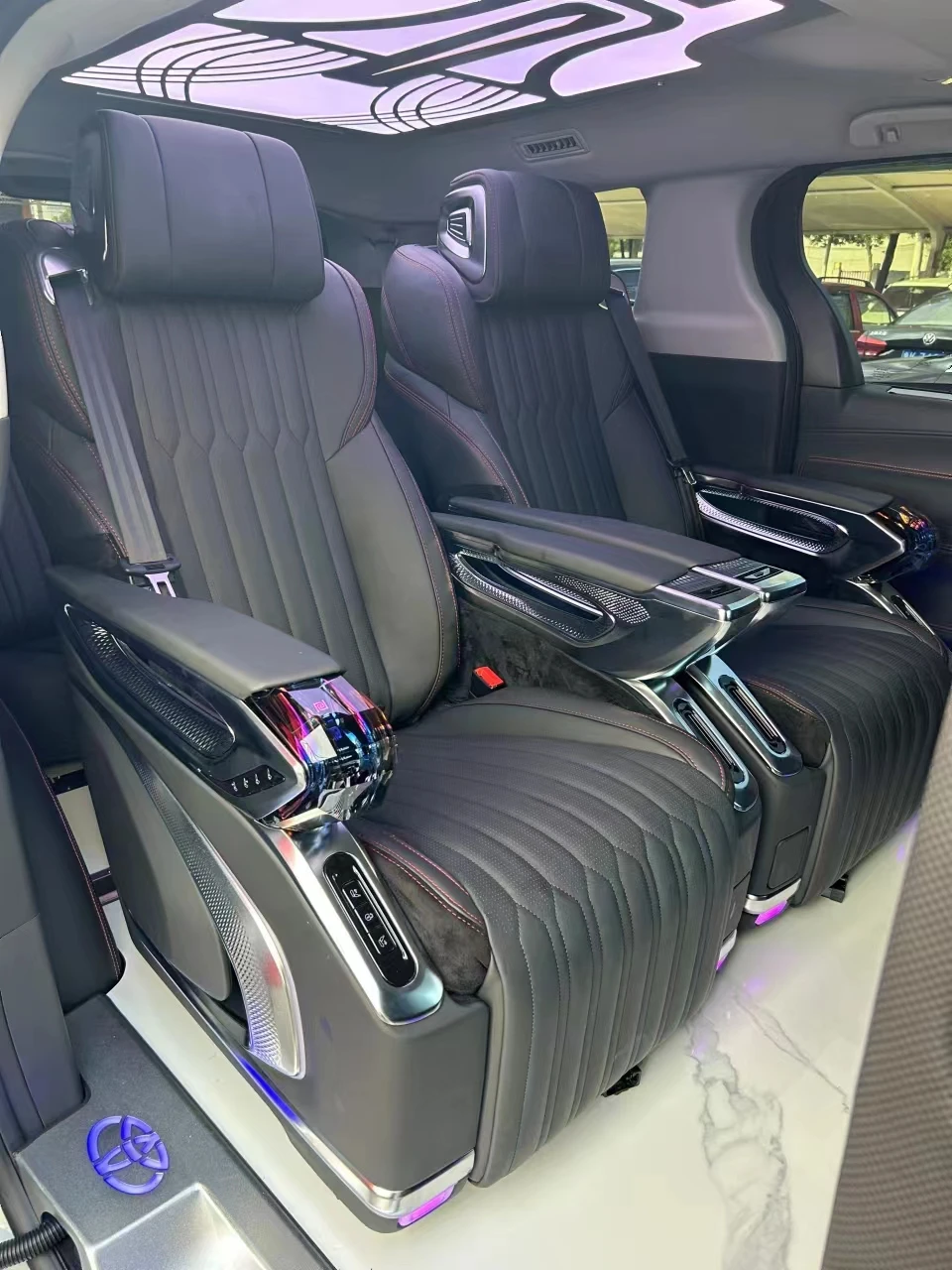 Sunny Crystal throne 4.0 Luxury Car Seat Custom VIP recliner Captain Seats For Caravan Alphard Vellfire Hiace