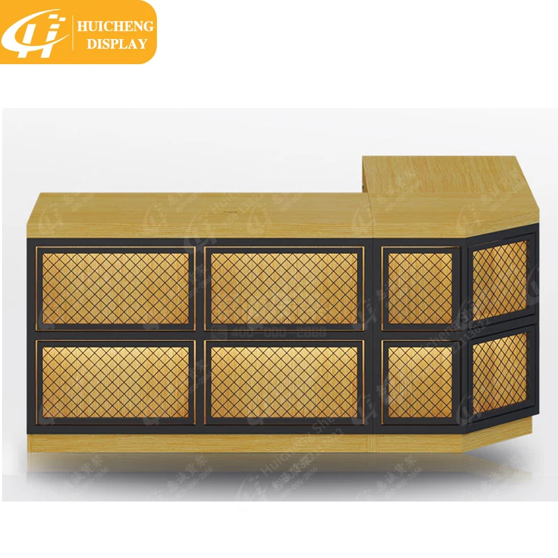 Customize new design retail wooden Cash Counter