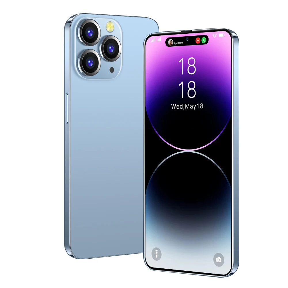 i14Pro Max  6.8inch Memory 4+64GB Battery 7800mah 5G Face unlock ID Smart Android Phone