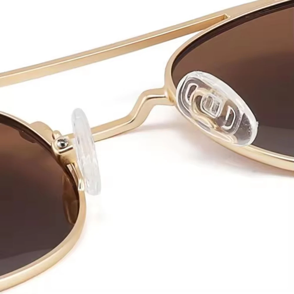 2023 солнцезащитные очки lunettes-soleil Классические с двойным мостом Поляризованные Роскошные новые модные из нержавеющей стали