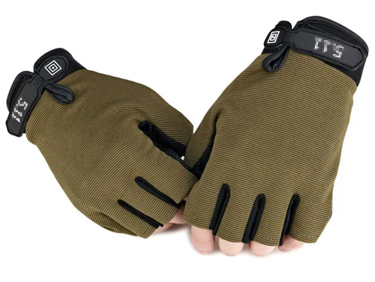Перчатки мужские теплые дышащие, тонкие спортивные митенки на полпальца, всесезонные
