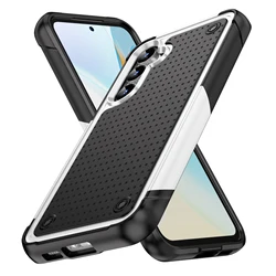 Leyi new arrival universal shockproof cell phone cover support wireless charging TPU PC phone case for samsung galaxy S23 FE