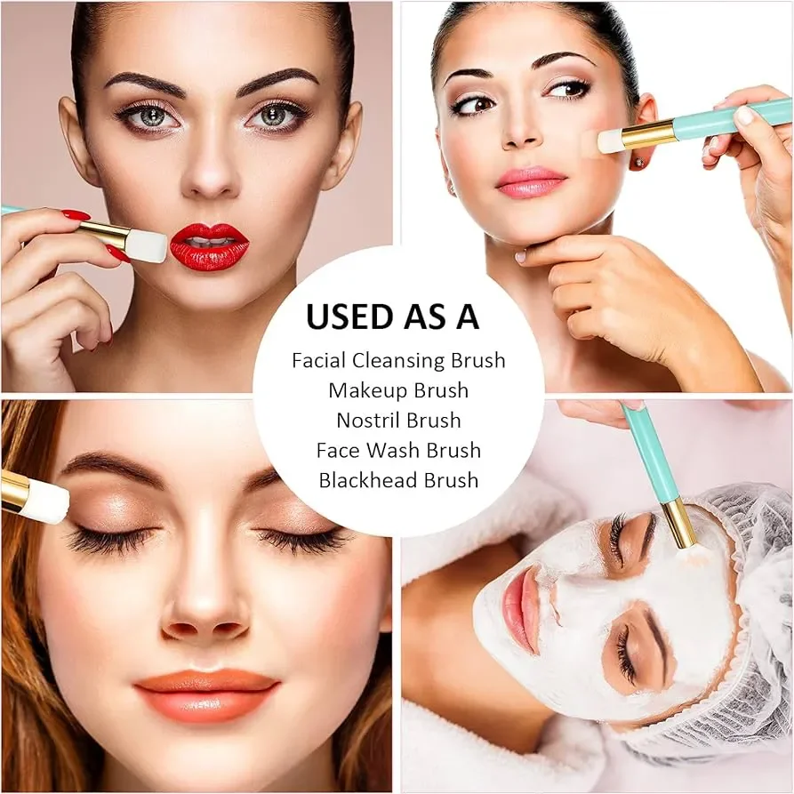 Multi-purpose Soft Premium Eyelash Cleaning Brush Portable Lightweight Salon Tray Nose Pore Deep Cleansing Brushes Remover Tools