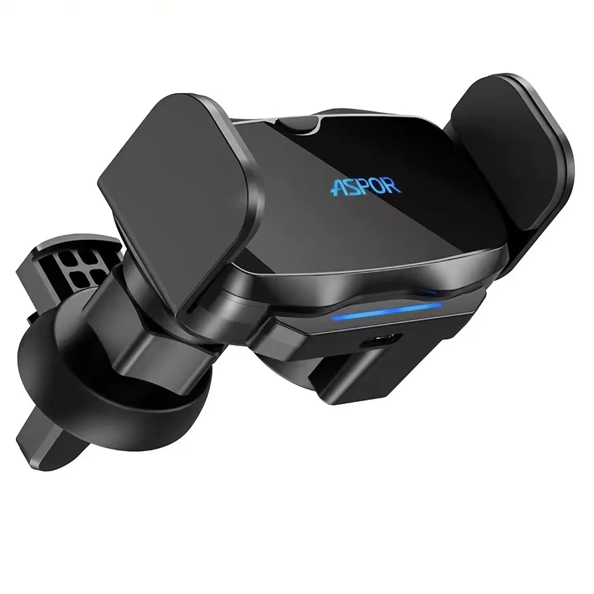 ASPOR A537 Strong Magnetic Suction Gravity Automatic Clamping Vehicle Support Type-C Interface Charging MINI Vehicle Bracket