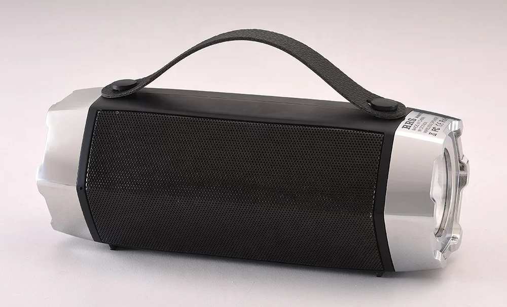 RS-668BTS Portable fm radio blueteeth speaker with colorful led light  solar panel aux in