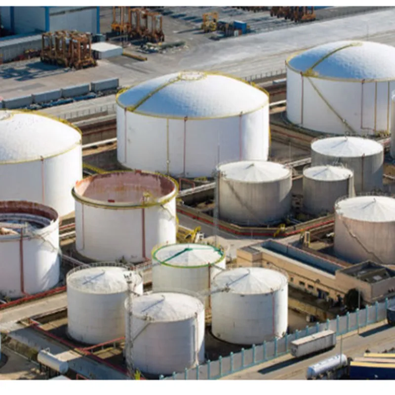 Большой внешний резервуар для нефти, плавающий резервуар для крыши для хранения большого количества сырой нефти и нефтепродуктов