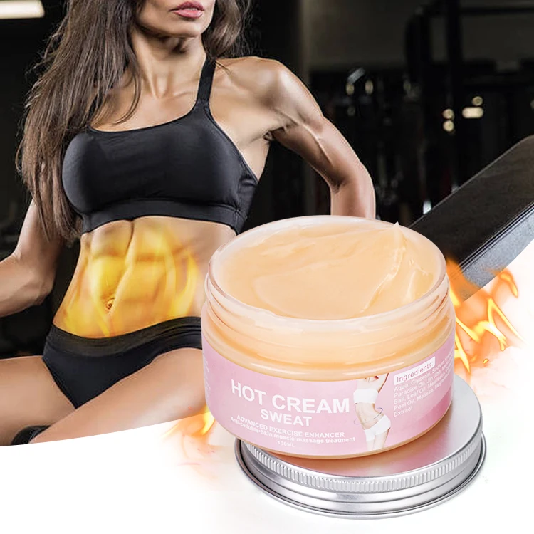 Private Label Slim Cream Weight Loss Fat Burning Shaping Waist Hot Cream Sweat Body Cellulite Slimming Hot Cream for Belly Fat