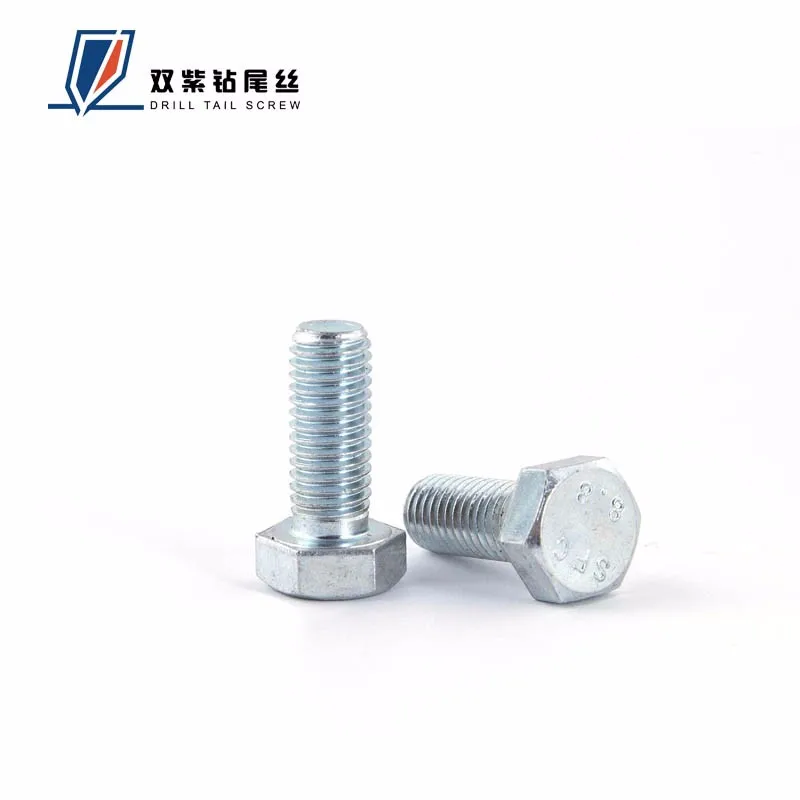 Hexagon bolt DIN933 German standard 316L stainless steel A4-80 hexagon head screw M6M8 full thread