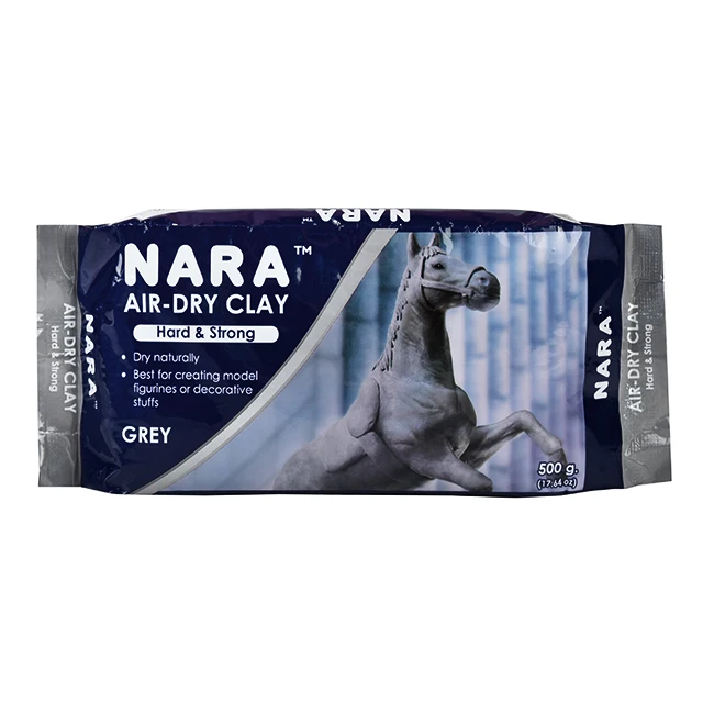 Глина NARA (твердая и прочная) 500 г серая глина для лепки покрытия простая в использовании искусственного ремесла высококачественной глины