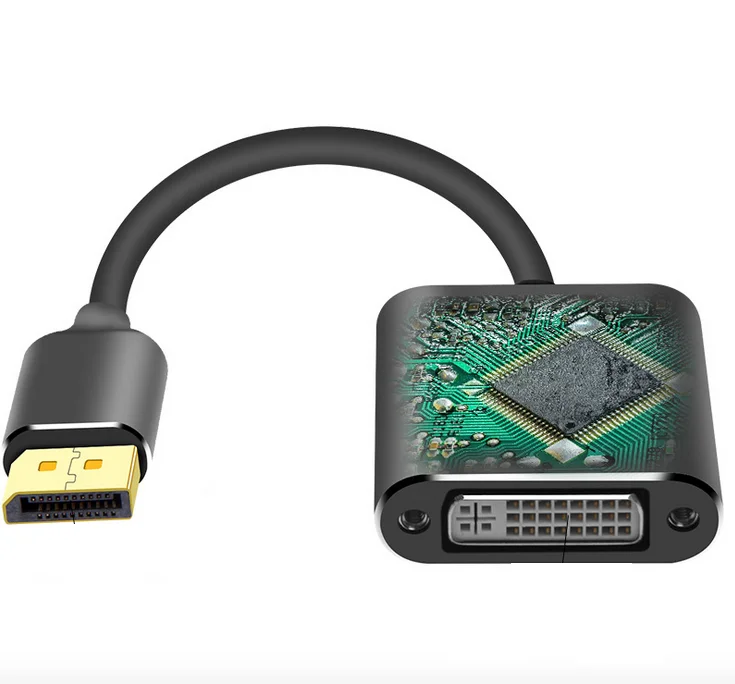 Factory Directly Sale Displayport Male to DVI 24+1P Female Adaptor Cable