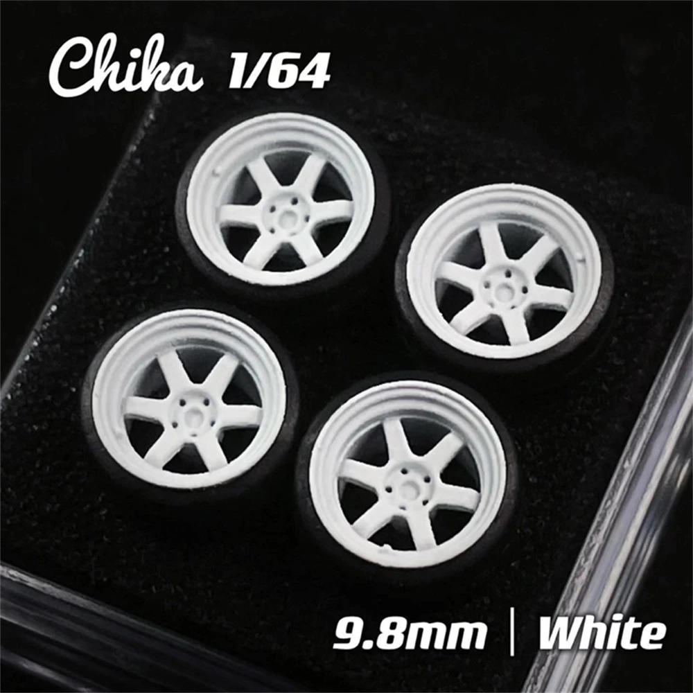 4 шт. (1 комплект) 1/64 колеса Chika/ Nabes 8 9 мм 7 шины обода BBS LM VSXX RS TE37 Watanaba для 1:64 HW Tomy Mini GT легкосплавный автомобиль