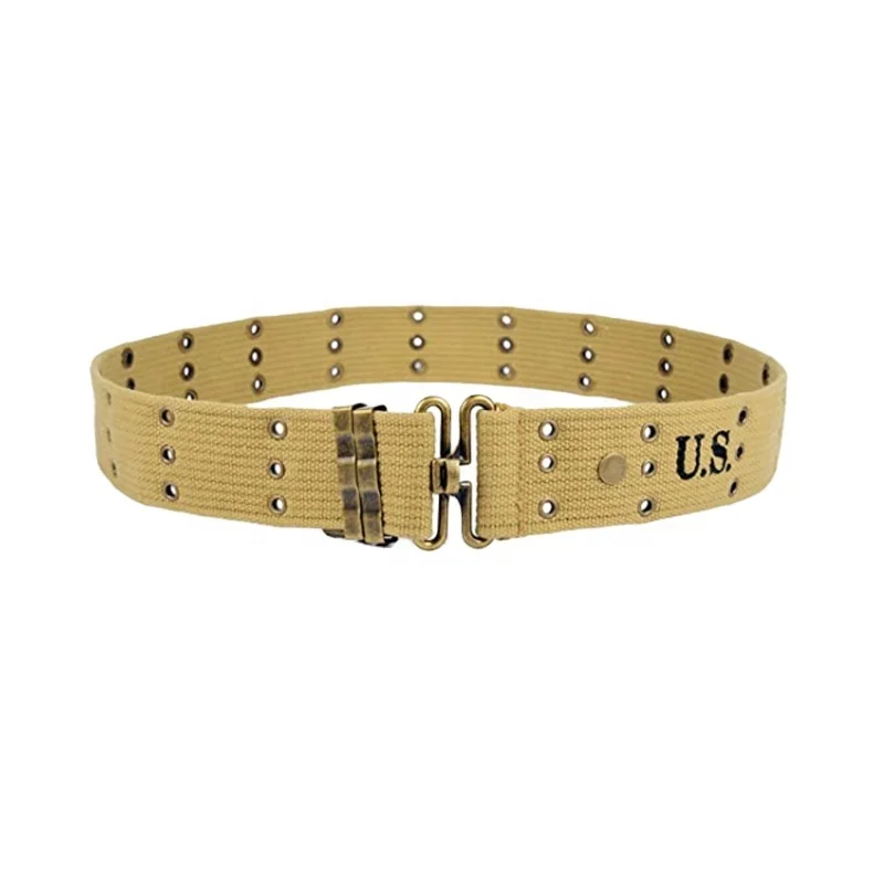Hot Selling High Quality Outdoor Adjustable Customized Waterproof Canvas Men Tactical Belt