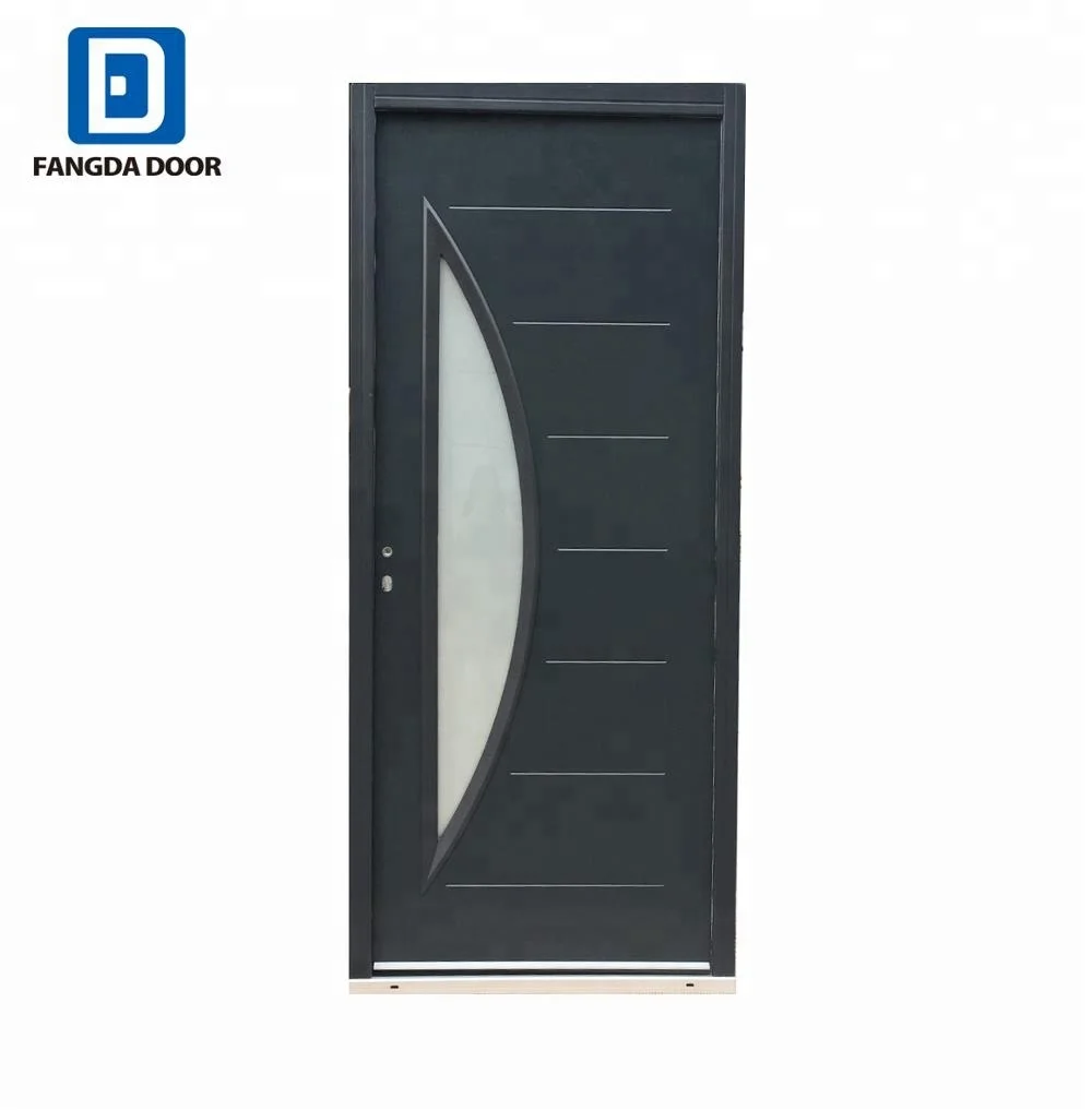 Fangda French Style Steel Door Galvanized Steel Doors Stainless Steel Single Door Design