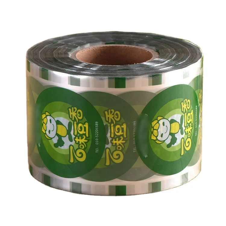 
OEM ODM Food Grade Custom Logo Printing Plastic Bubble Tea Cup Sealing Film Rolls for PET/PP/Paper Cup 
