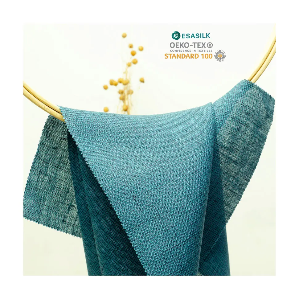 New style 100% pure linen plaid checkers woven fabrics men shirt flax wholesale manufacturers for school uniforms