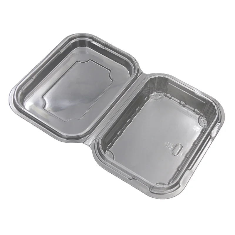 Supermarket disposable plastic  food clamshell blister packing for fruit vegetable cake  tray