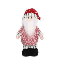 Christmas Standing Doll Ornament Portable Telescopic Leg Home Office Shop Window Decor Gift With Light