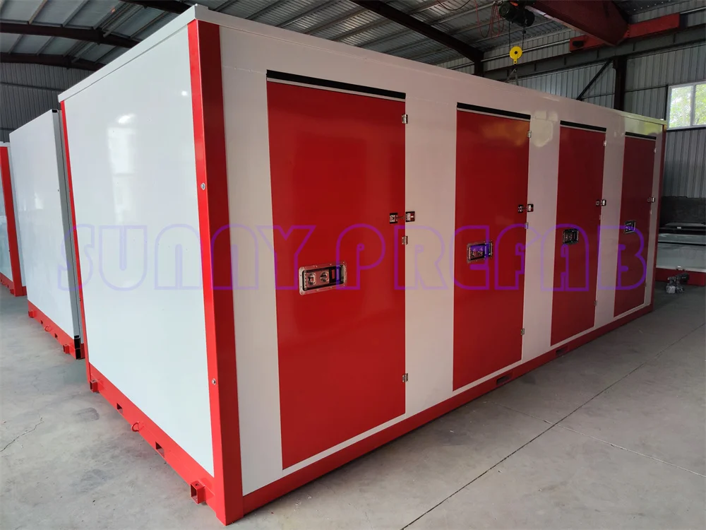 steel material prefab assemble stackable foldable mobile container  portable storage self storage units