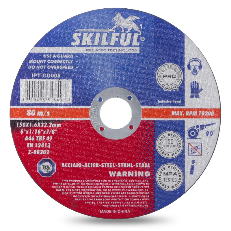 High Quality Wholesale Abrasive Tools For Skilful Series 150*1.6*22.2mm cutting Disc