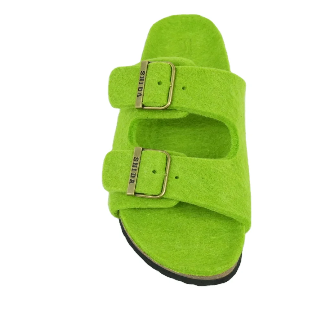 NEW women and  girls spring  summer outside wear flip-flops Flat eva soft beach slippers felt material sandals